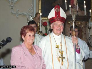 A megyéspüspök Vokány díszpolgára lett