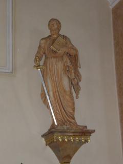 Vokányi Plébániatemplom - Szent Pál apostol szobra